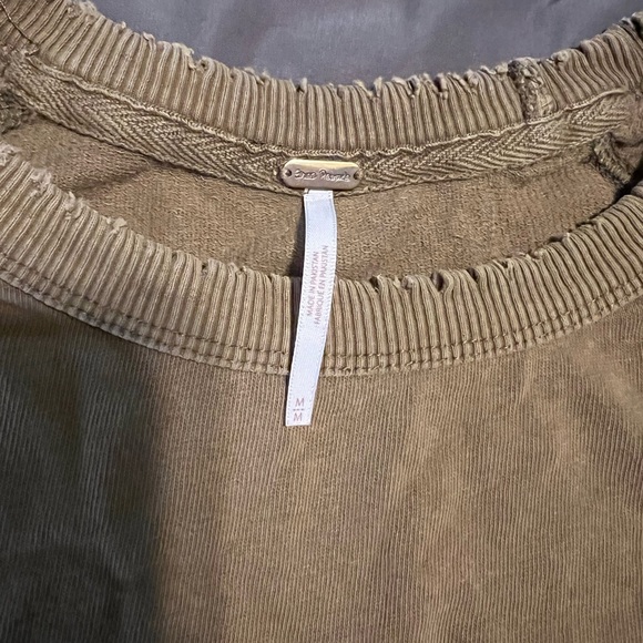 Free People Olive Green Top - Picture 2 of 5